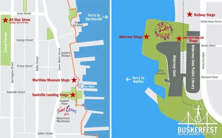The 2022 Busker Festival is taking place on both sides of Halifax Harbour