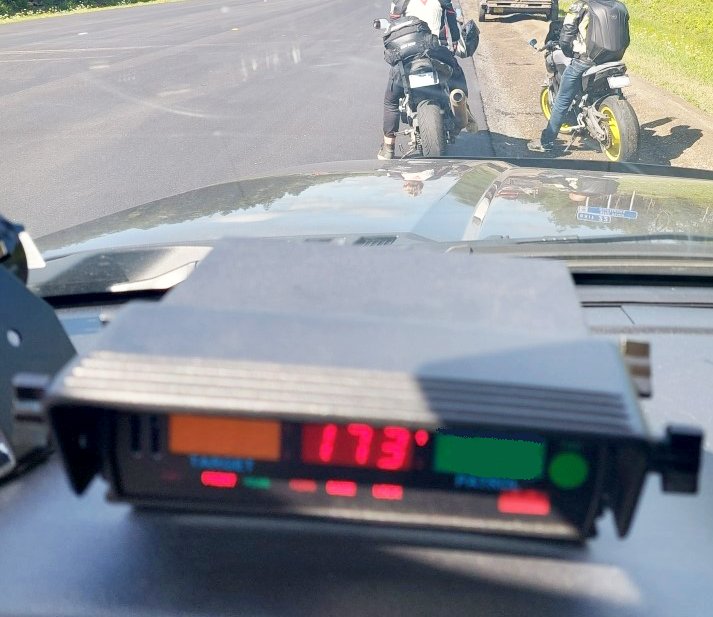 RCMP Southwest Traffic Services has charged two motorcyclists with stunting on Hwy. 101