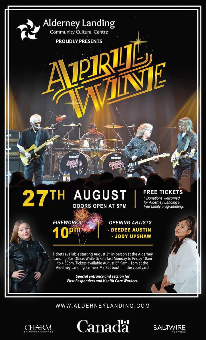 Alderney Landing is hosting its first large-scale outdoor concert in over two years on Saturday, August 27th