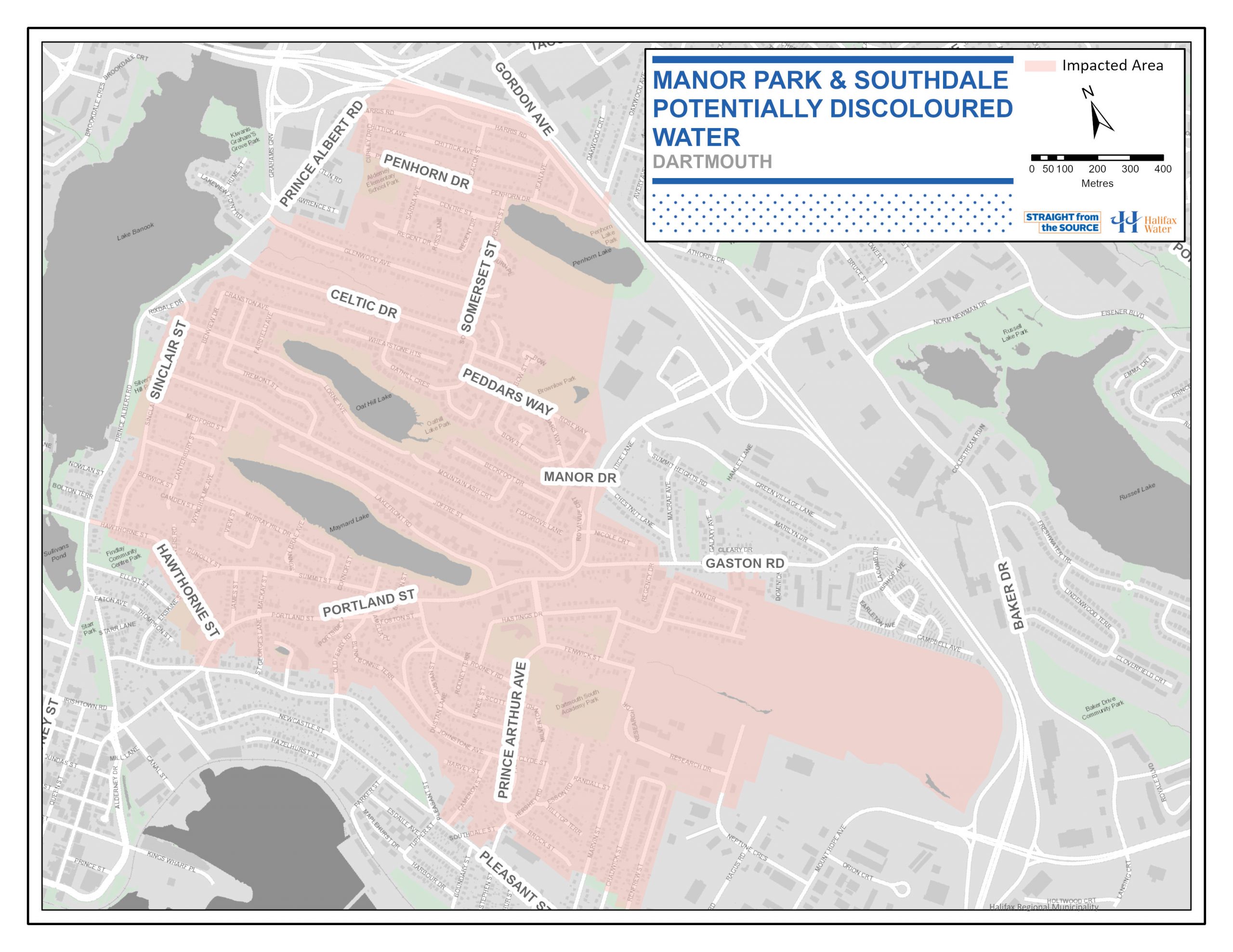 Water Service Advisory – Manor Park & Southdale - Potentially Discoloured Water