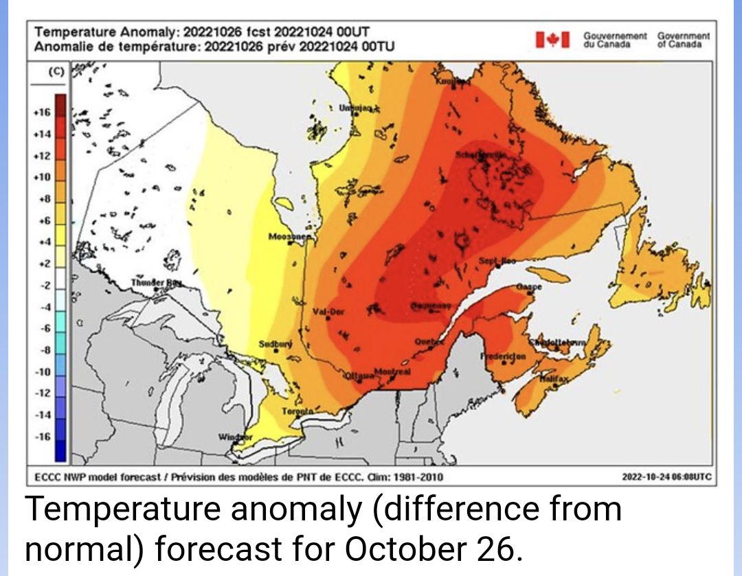Hot and cold in Canada