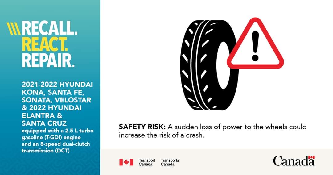 Recall: Hyundai vehicles. On certain vehicles, a fault in the transmission oil pump can cause the vehicle to enter "fail-safe mode"