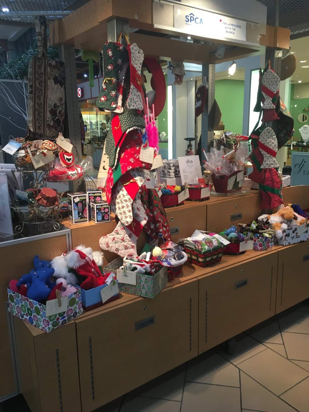 The SPCA Santa Paws table is back this year at Sunnyside Mall!