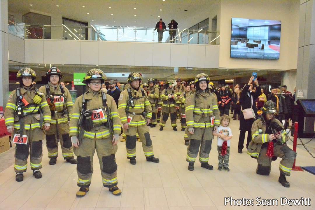 Firefighters step up for lung health as part of the 2nd annual Stair Heroes challenge
