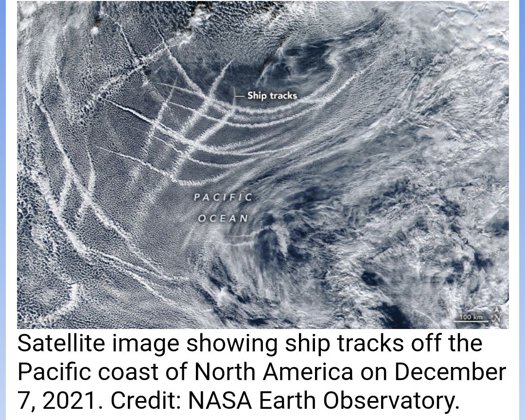 "Ship tracks" clouds to record-low levels in 2020