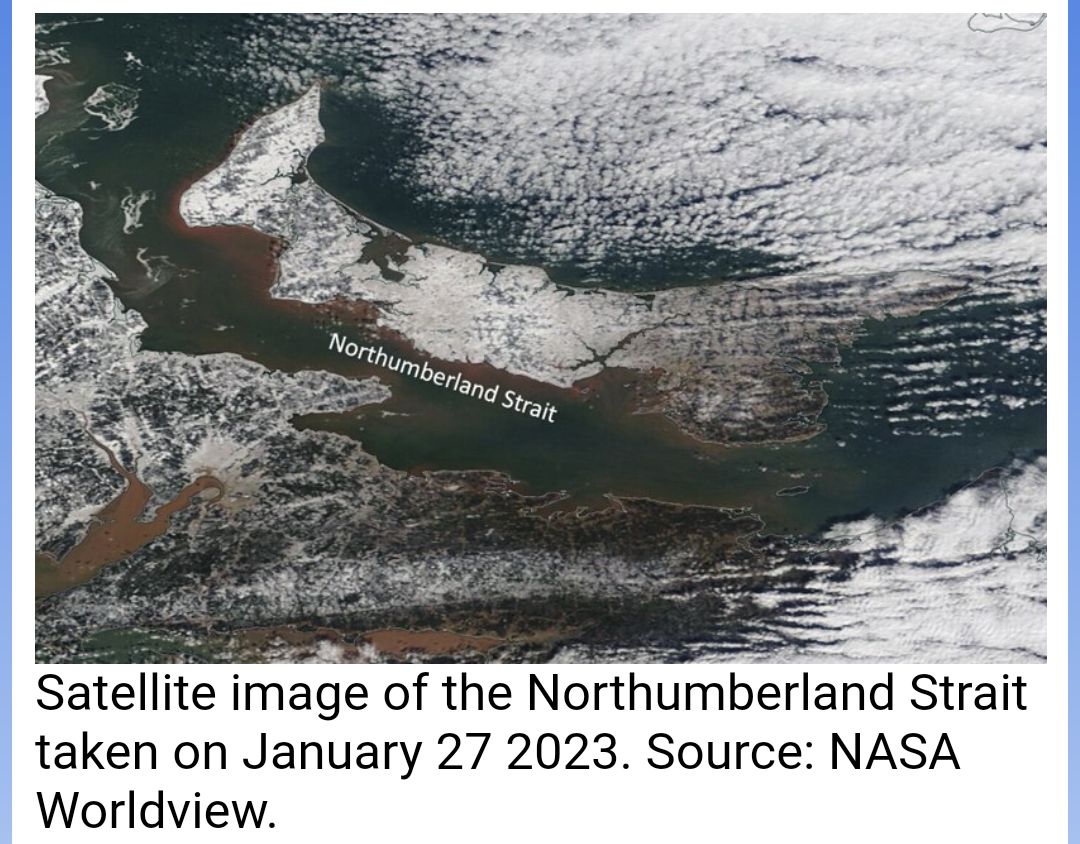 Record low ice in Northumberland Strait