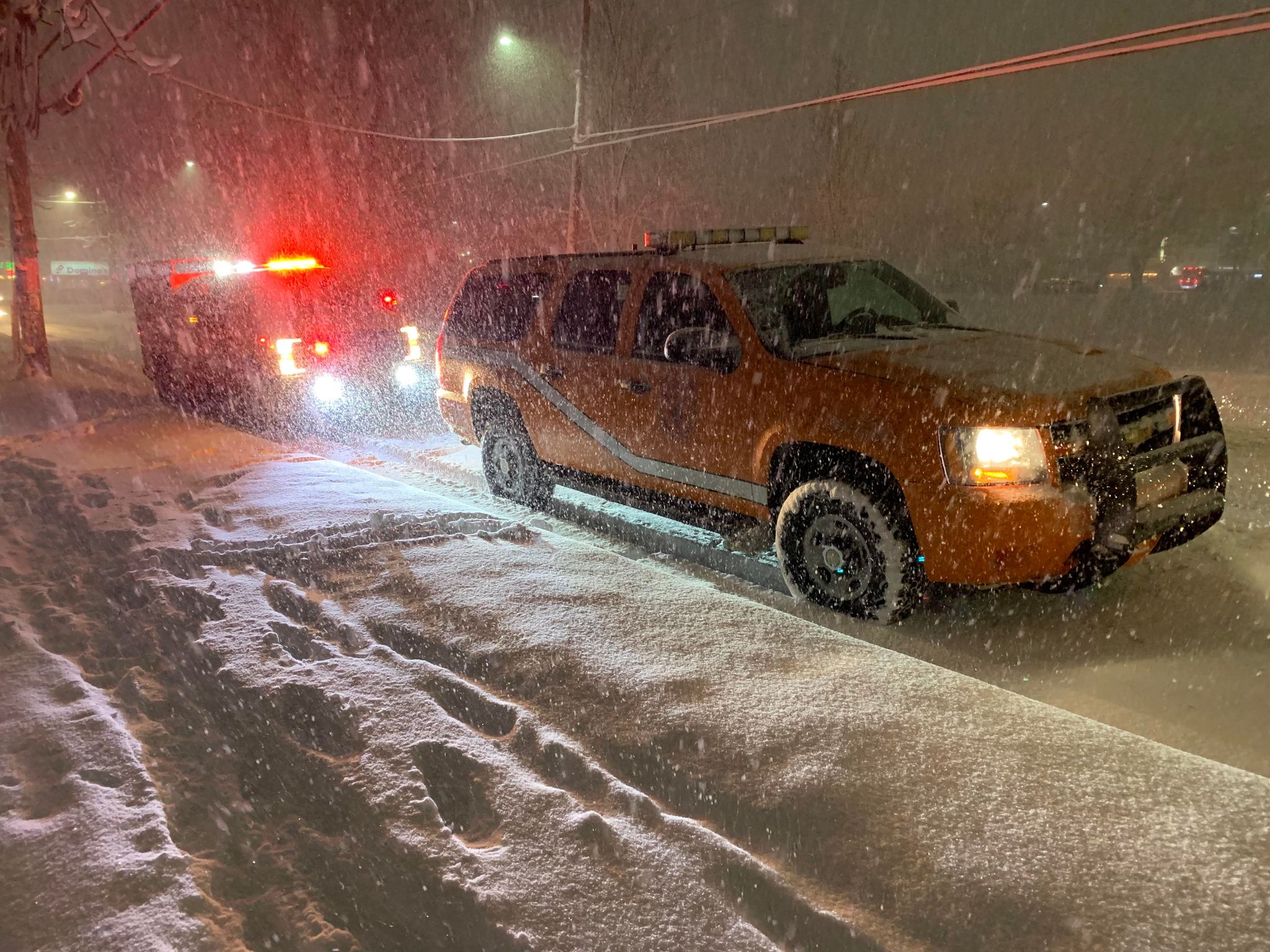 Volunteers from HSAR tackle the elements to check on the vulnerable