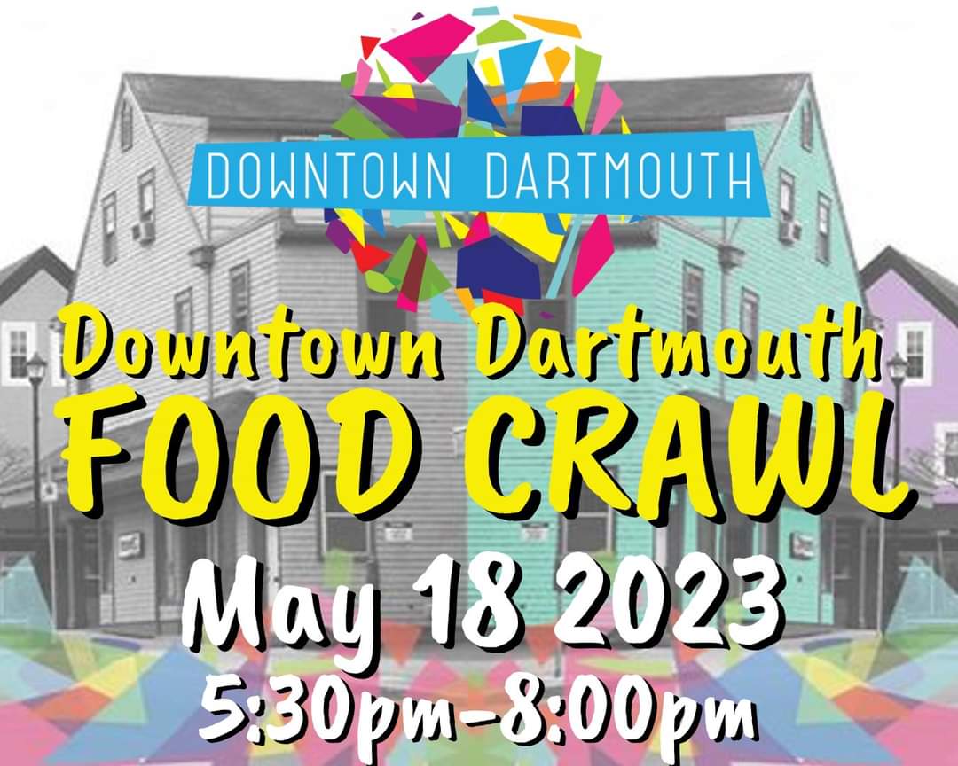 EXCITING News! The Downtown Dartmouth Food Crawl is happening Thursday, May 18th from 5:30-8pm.