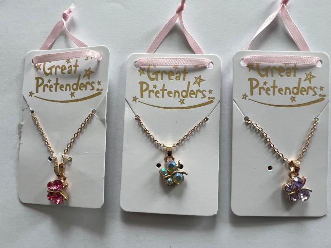 Great Pretenders Assorted Boutique Butterfly Jewel Necklace recalled due to cadmium in excess of allowable limits