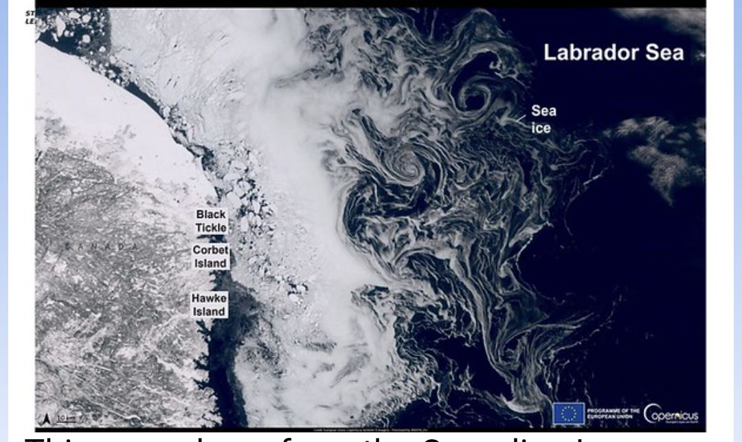 During the month of March the ice cover is at its maximum in the Northern Hemisphere