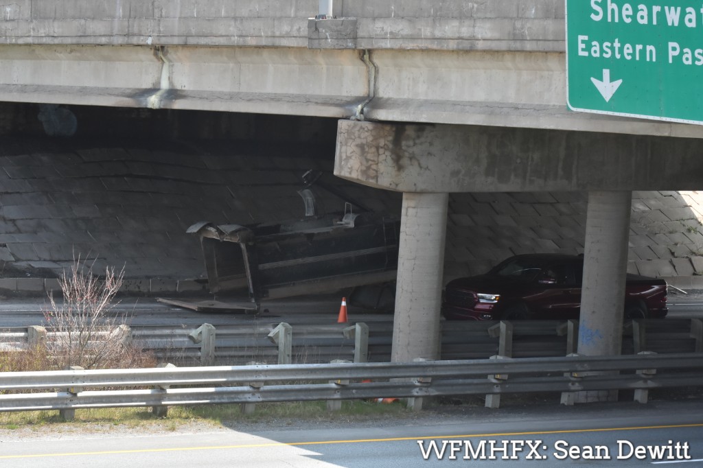 Police are on scene of a single vehicle crash in Dartmouth that is causing lane reductions on Highway 111