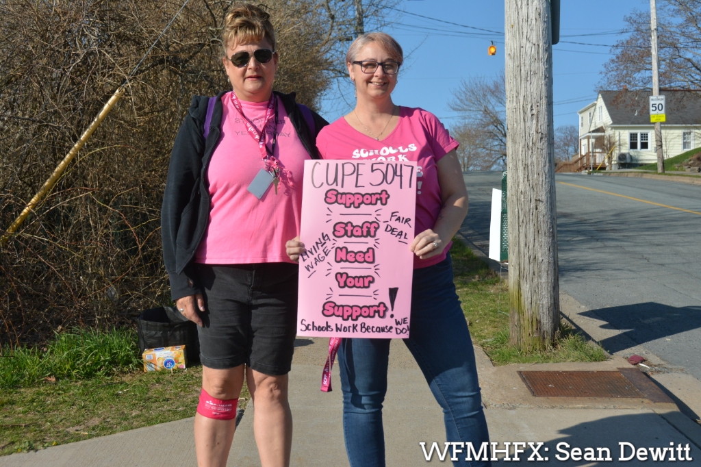 The strike has begun as school support workers walk out in the HRM