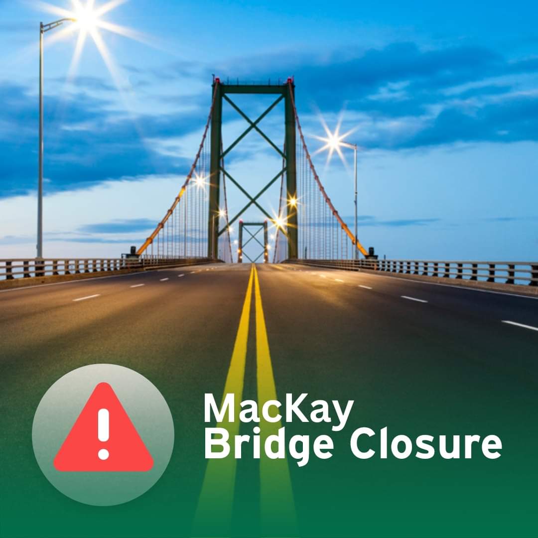 Upcoming MacKay Bridge and Ramp Closure