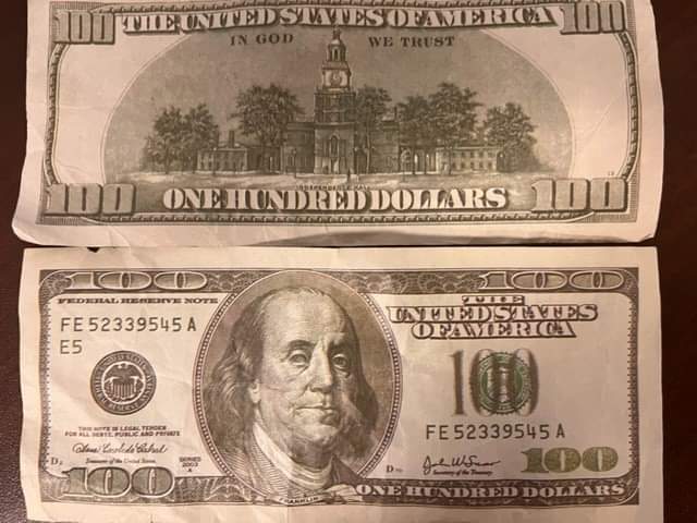 Police have identified counterfeit U.S. $100 bills circulating in CBRM this week