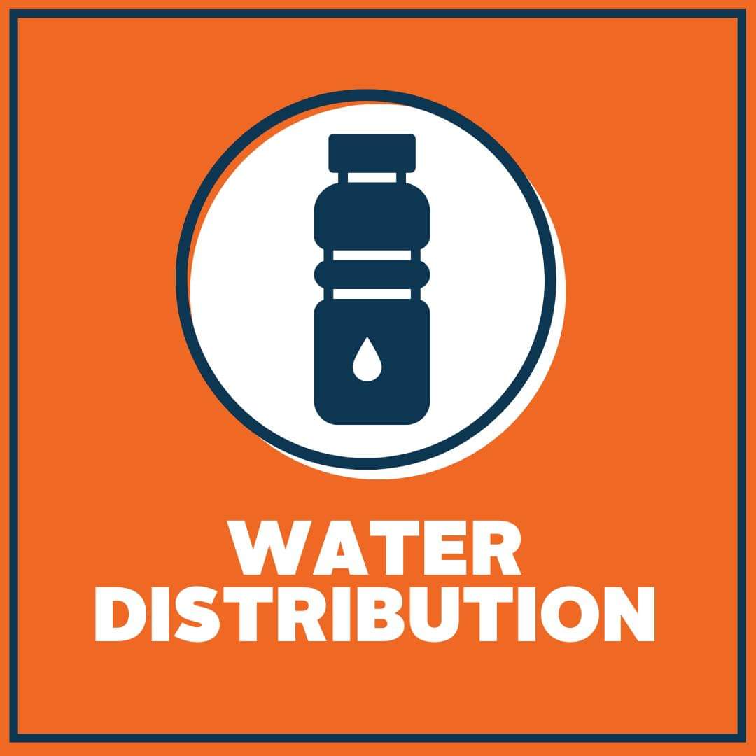 Water stations have been set up by Halifax Water to assist those from the wildfire 