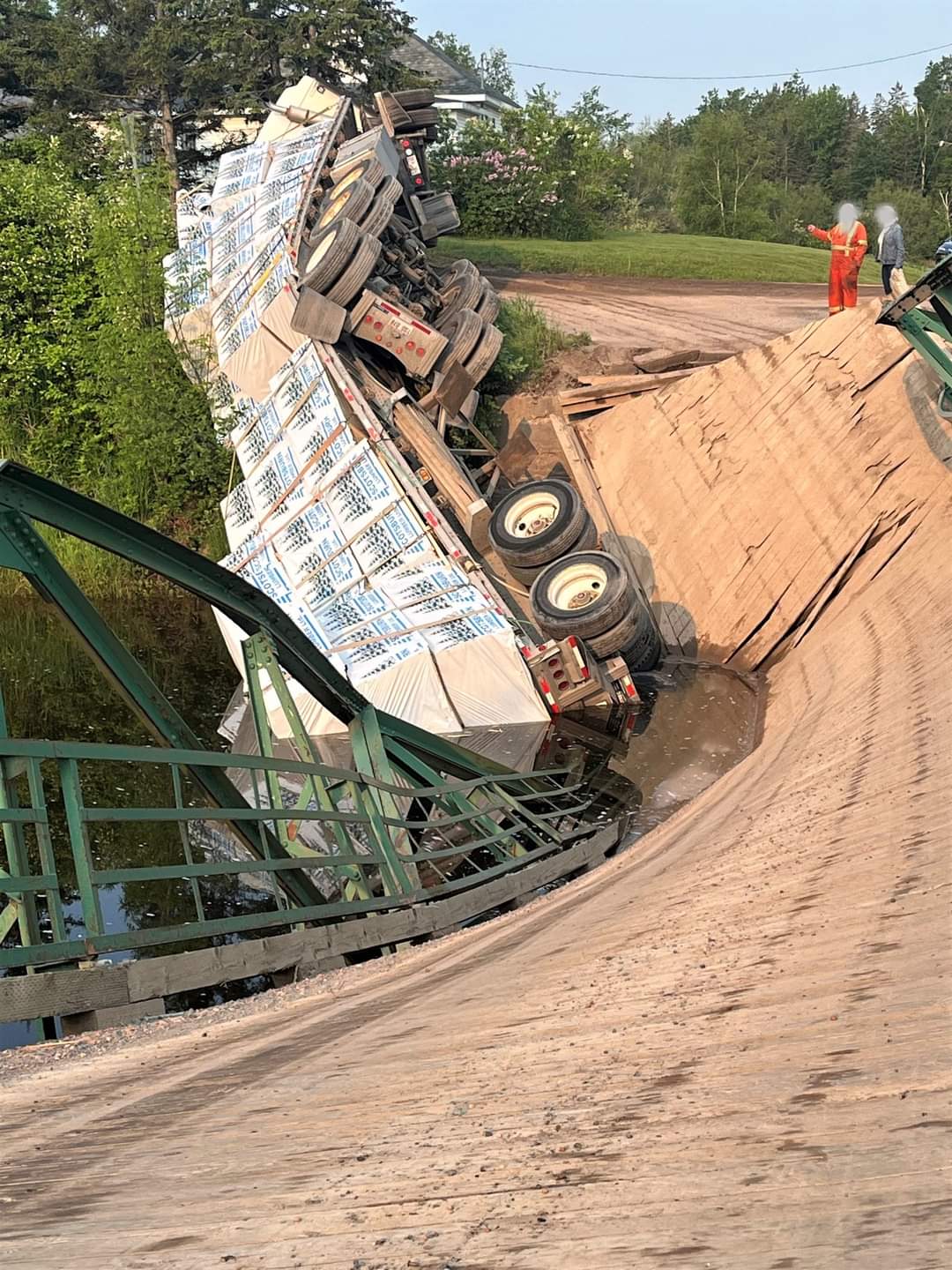 Due to a bridge collapse, Lake Rd. in French River Colchester County, is currently closed
