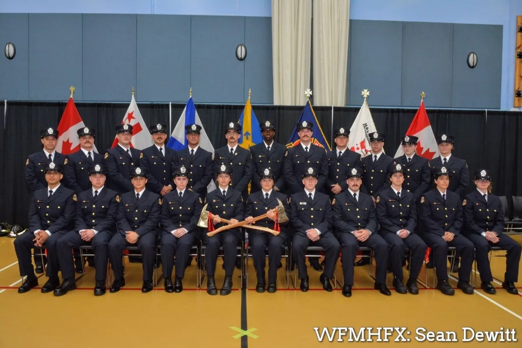 23 new career firefighters graduated from their CRT program today at an event in Dartmouth