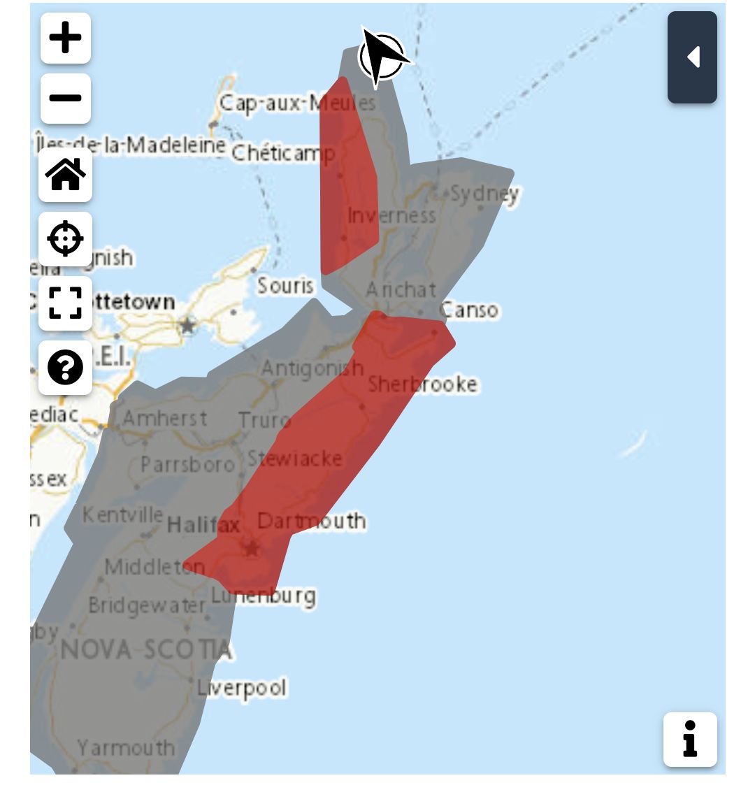 Rainfall warning in effect