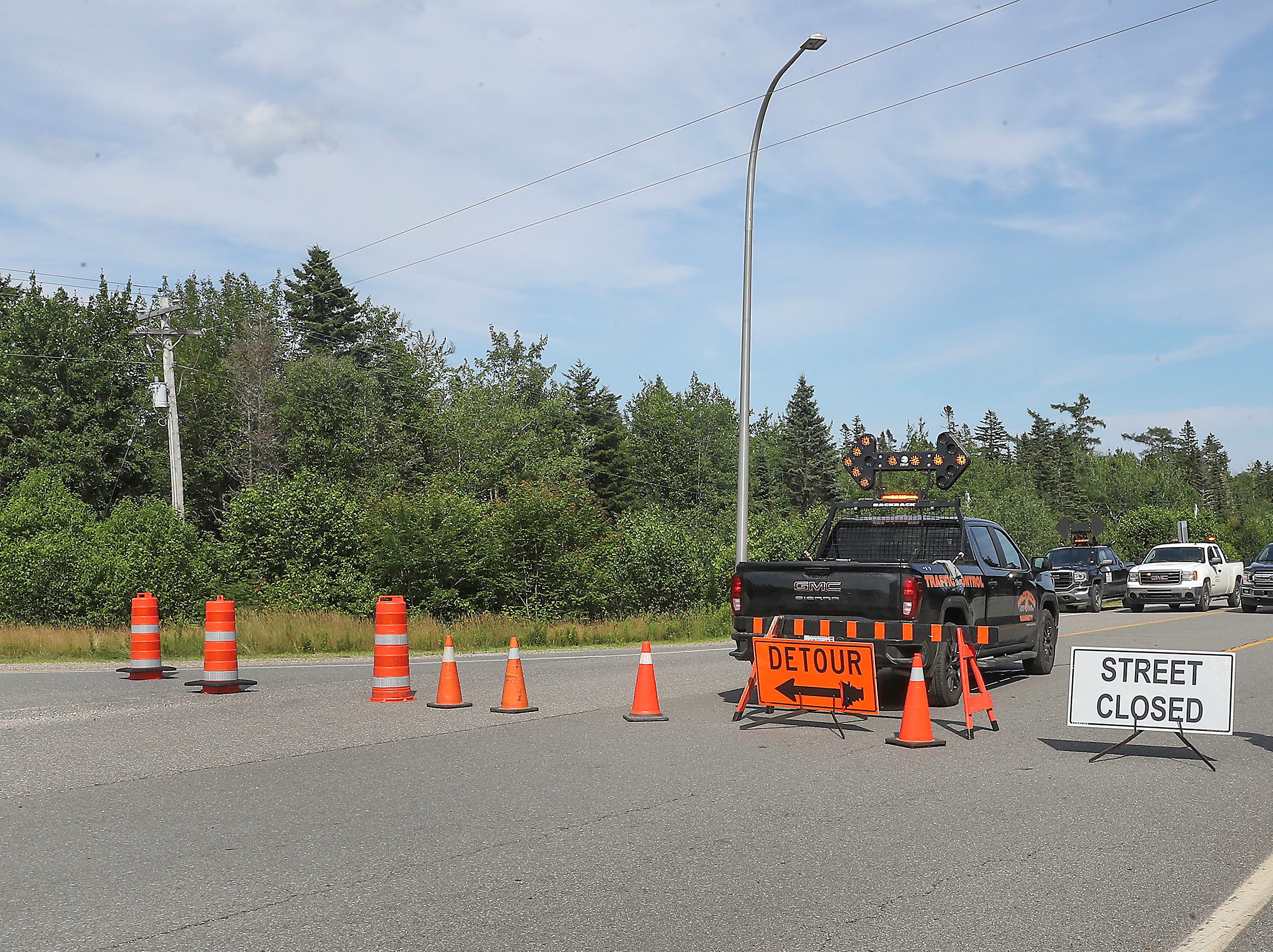 Please do not move any barricades or cones so you can get by
