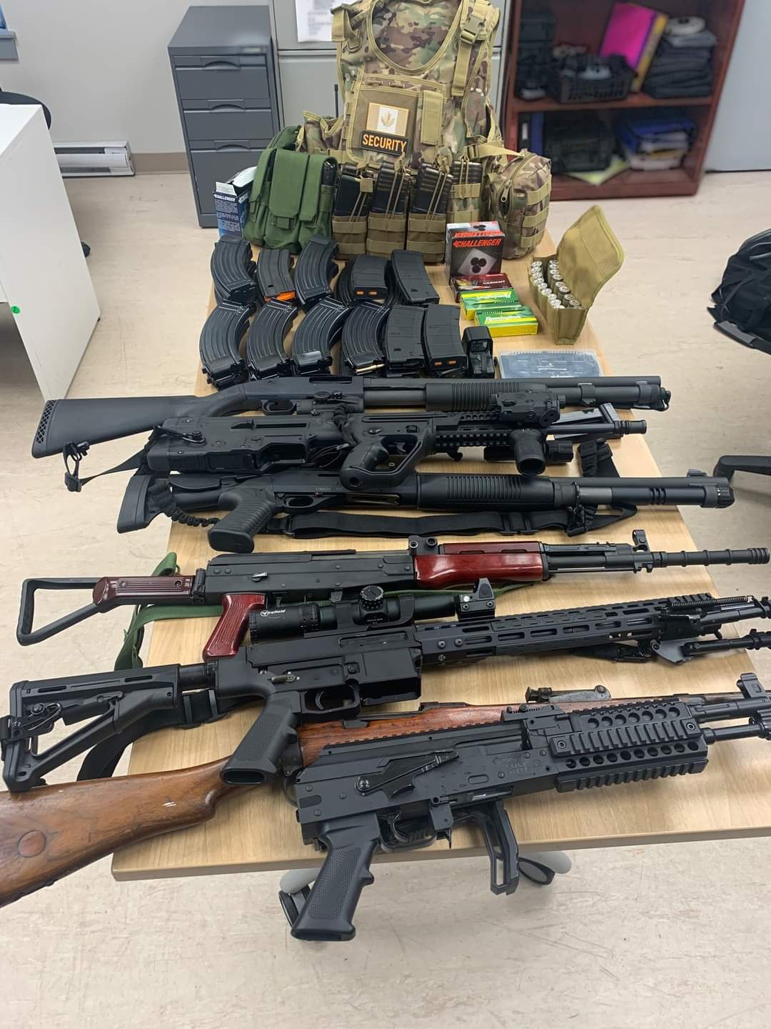 Eskasoni RCMP has arrested a man in relation to a seizure of firearms in Eskasoni