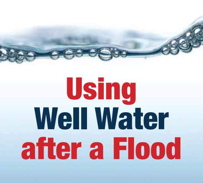 Using well water after a flood