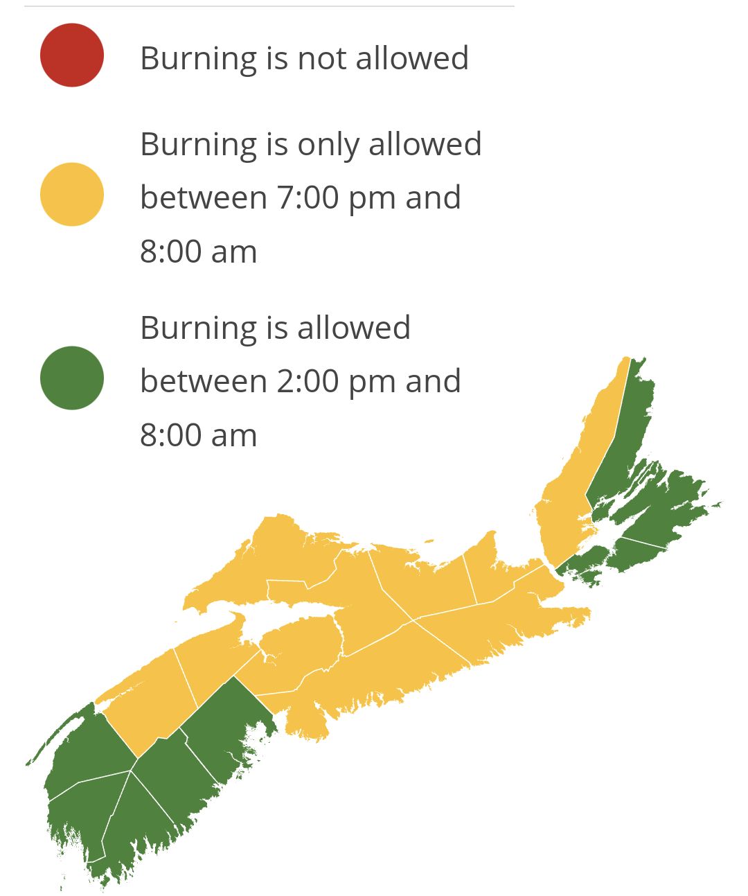 Provincial Burn Restrictions updated 18 July 2023 at 2:00 pm