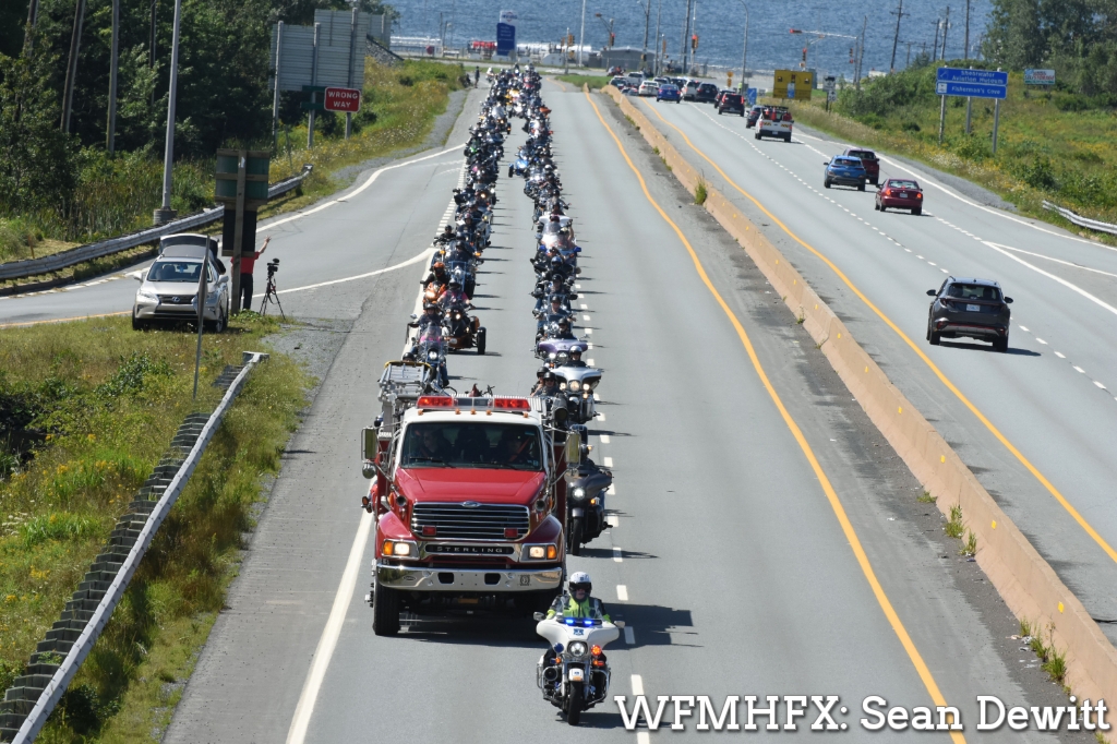 In photos - Highway of Heroes roared off from Dartmouth to Truro under mostly sunny skies