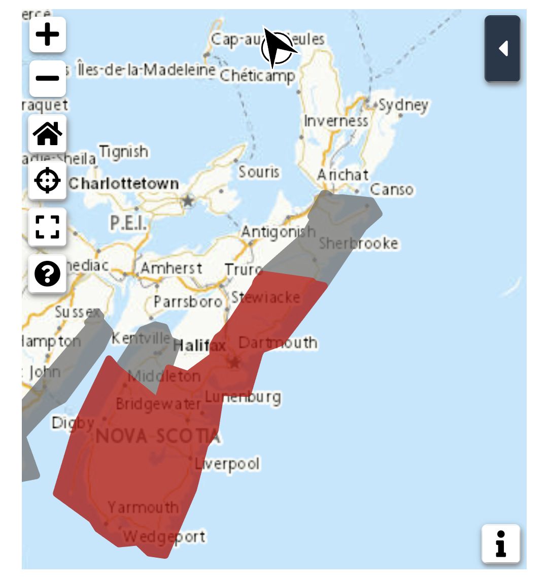 Rainfall warning in effect