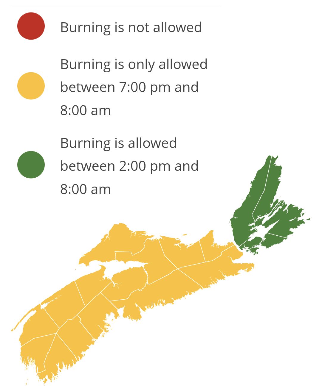 Provincial Burn Restrictions updated 23 August 2023