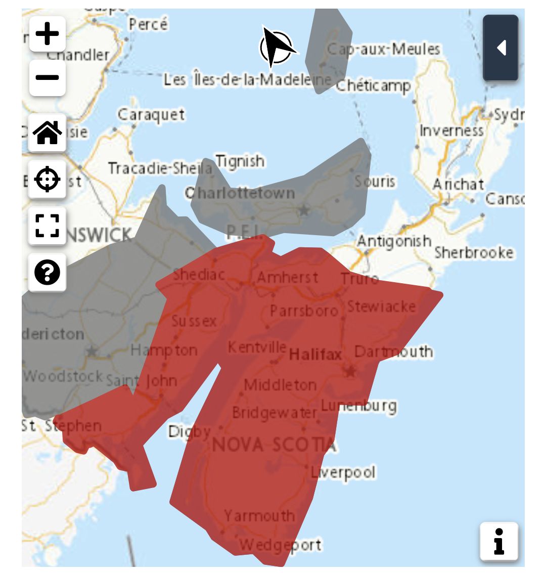 Rainfall warning in effect 