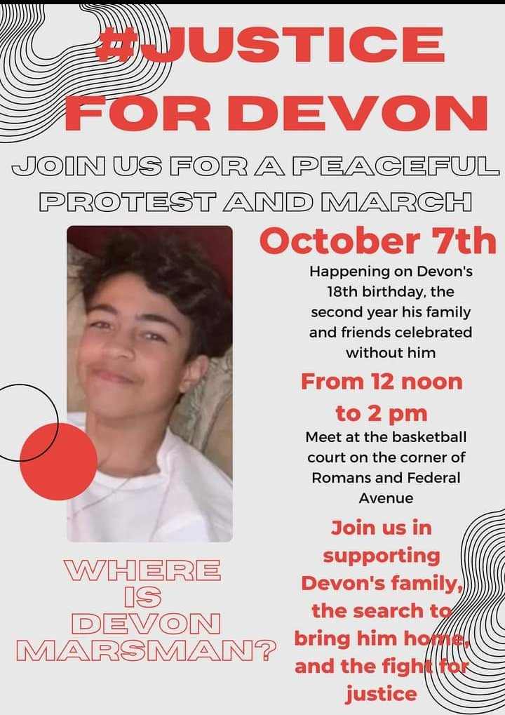 Vigil for Devon on his 18th birthday