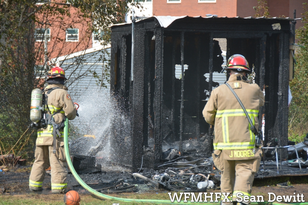 Breaking - Investigating fire at homeless camp in Dartmouth