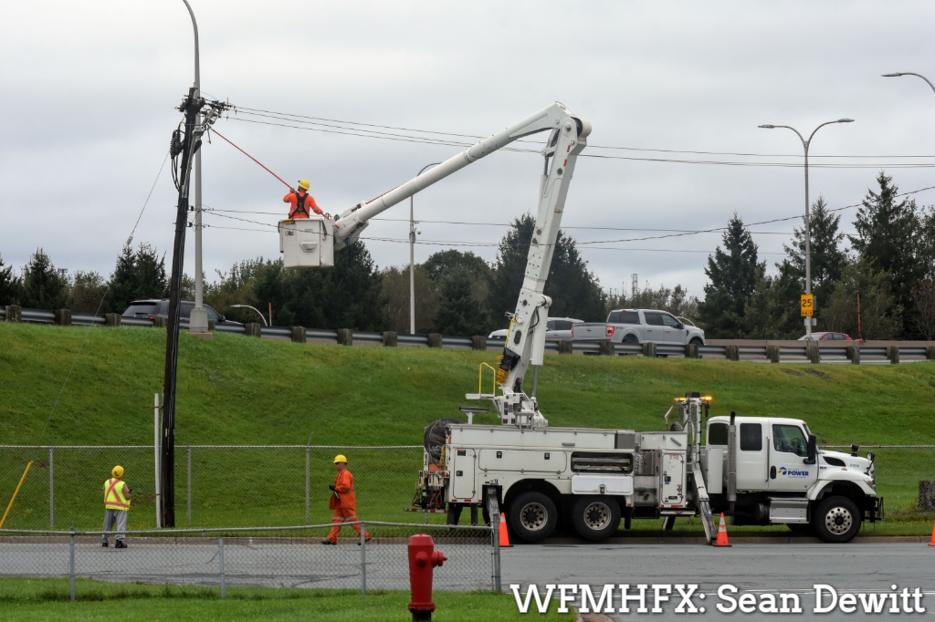 Crews continued to work through the night to restore power to customers across the province