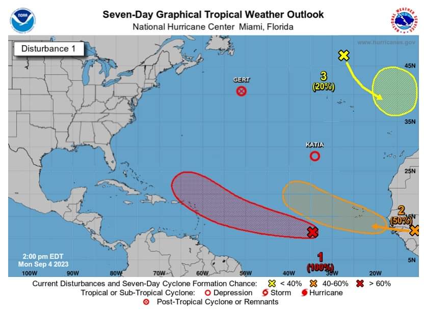 The Atlantic remains active with Tropical Cyclone activity