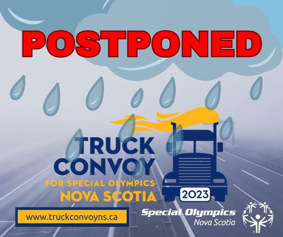 (Update) In light of the anticipated impact of Hurricane Lee on Nova Scotia, we have made the decision to postpone the Truck Convoy in support of Special Olympics Nova Scotia