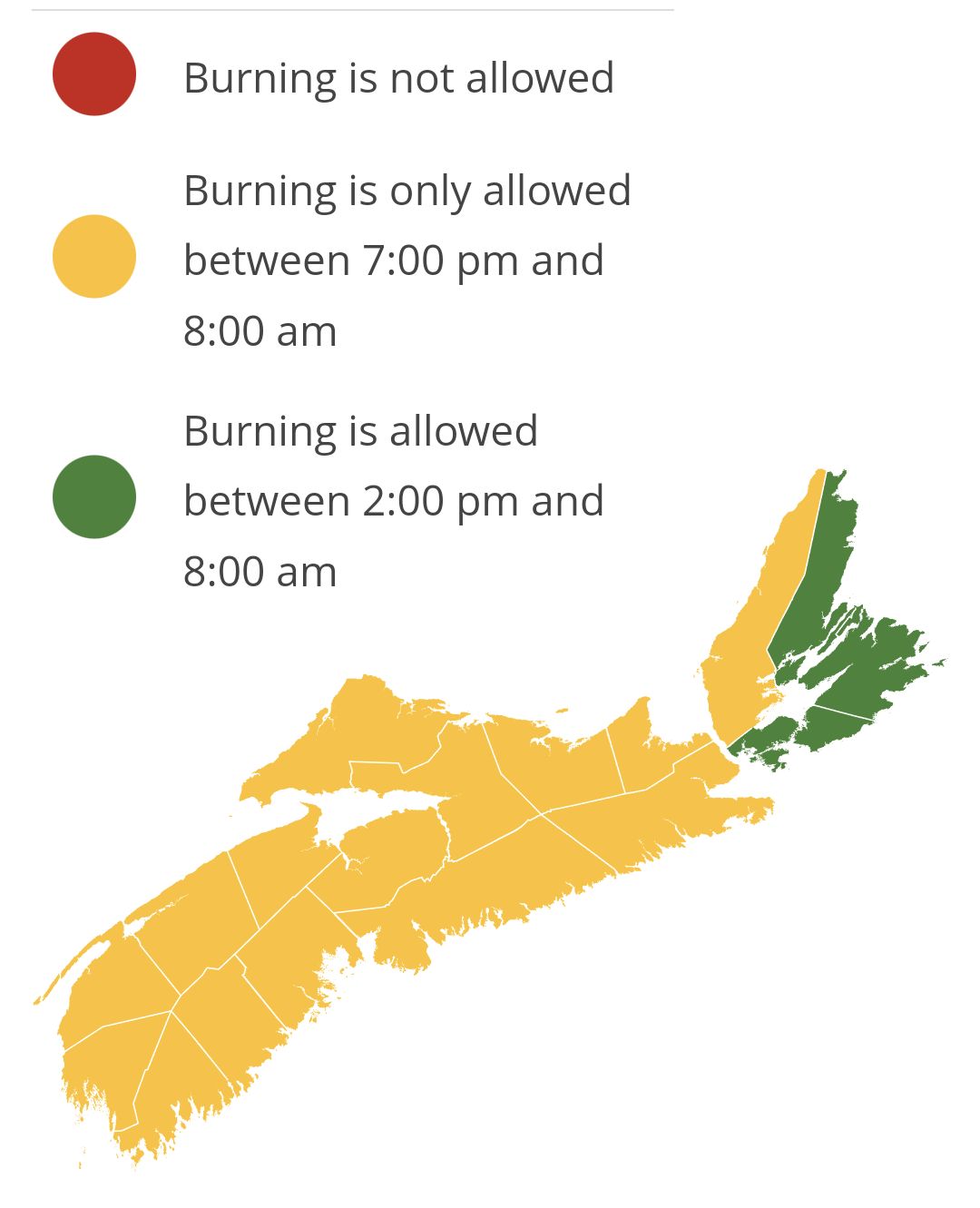 Provincial Burn Restrictions updated 05 Sept 2023