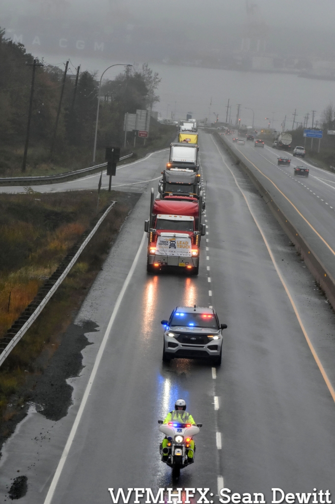 In photos - Some of the heavy metal thunderstorm that rolled through town as part of the LETR Truck Convoy for Special Olympic