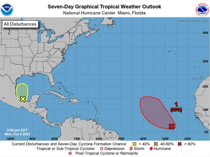 Although chances of Tropical Cyclone formation diminishes October into November, the Atlantic Hurricane Season continues through to end of November