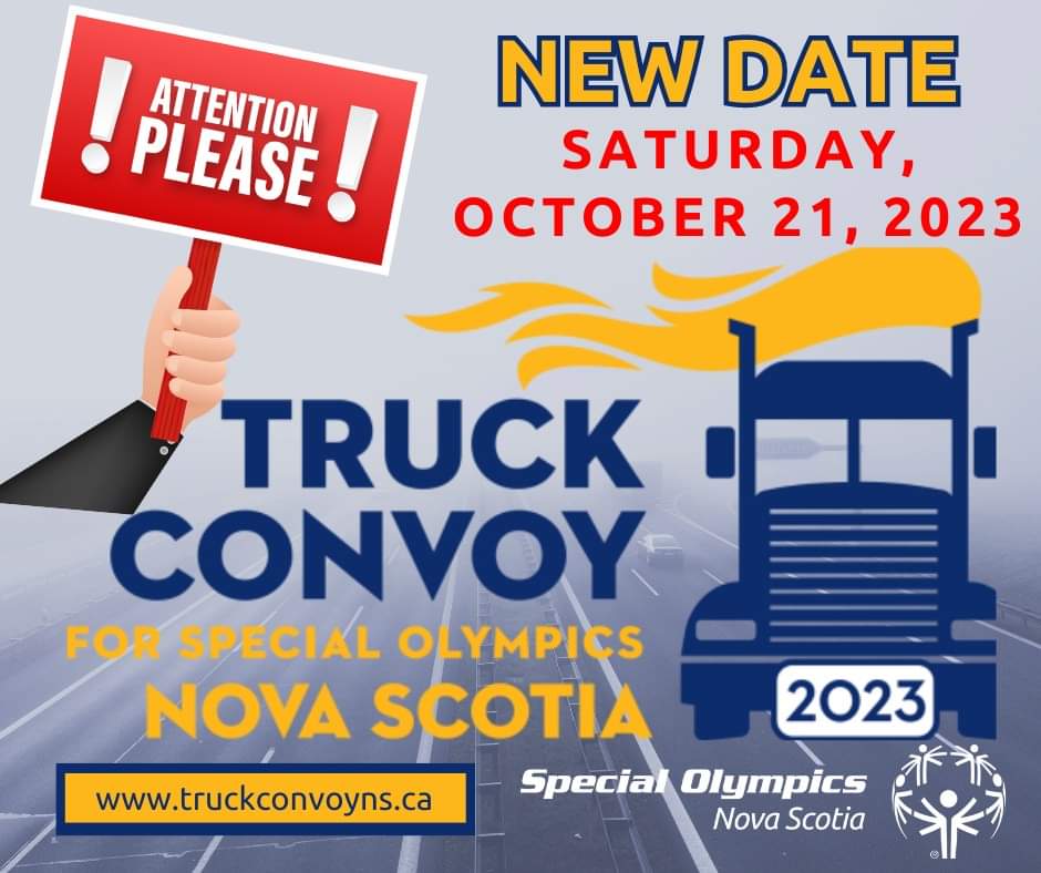 Due to a scheduling conflict, the date of the Truck Convoy in support of Special Olympics is now Saturday, October 21