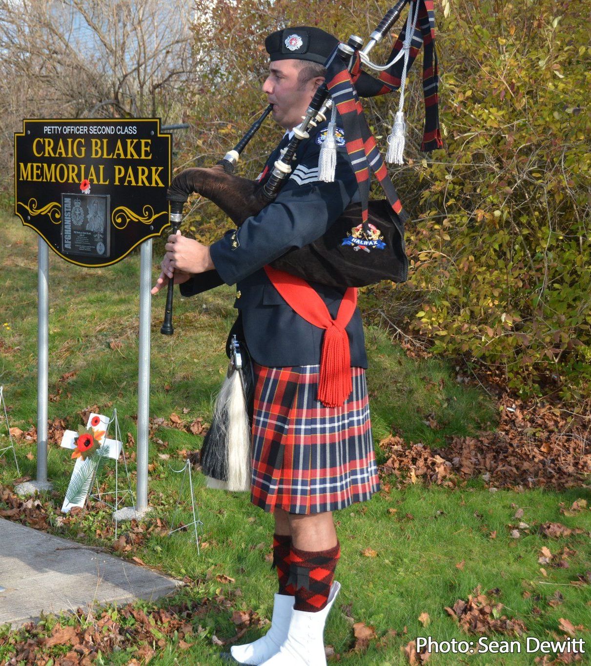 Each year on November 11th at 2:00pm there is a Remembrance Day service at Craig Blake Park