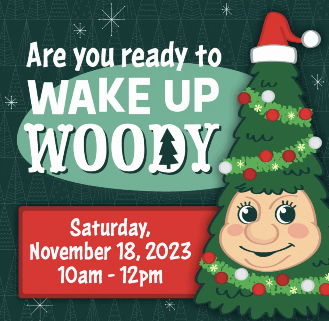 Visit Mic Mac Mall to help Santa wake up Woody the Talking Christmas Tree, Nova Scotia’s famous holiday hero!