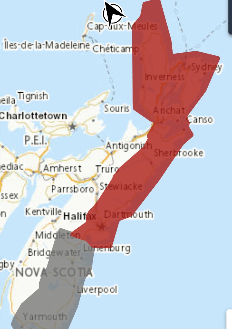 Rainfall warning in effect