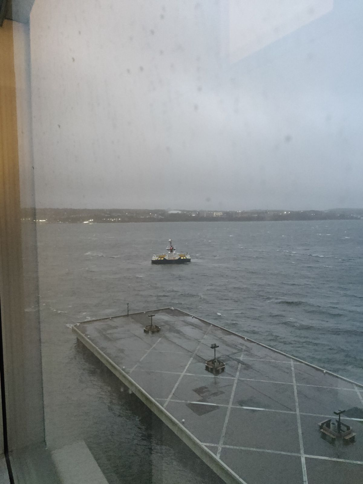 Getting word that Halifax ferries are suspending service due to the weather