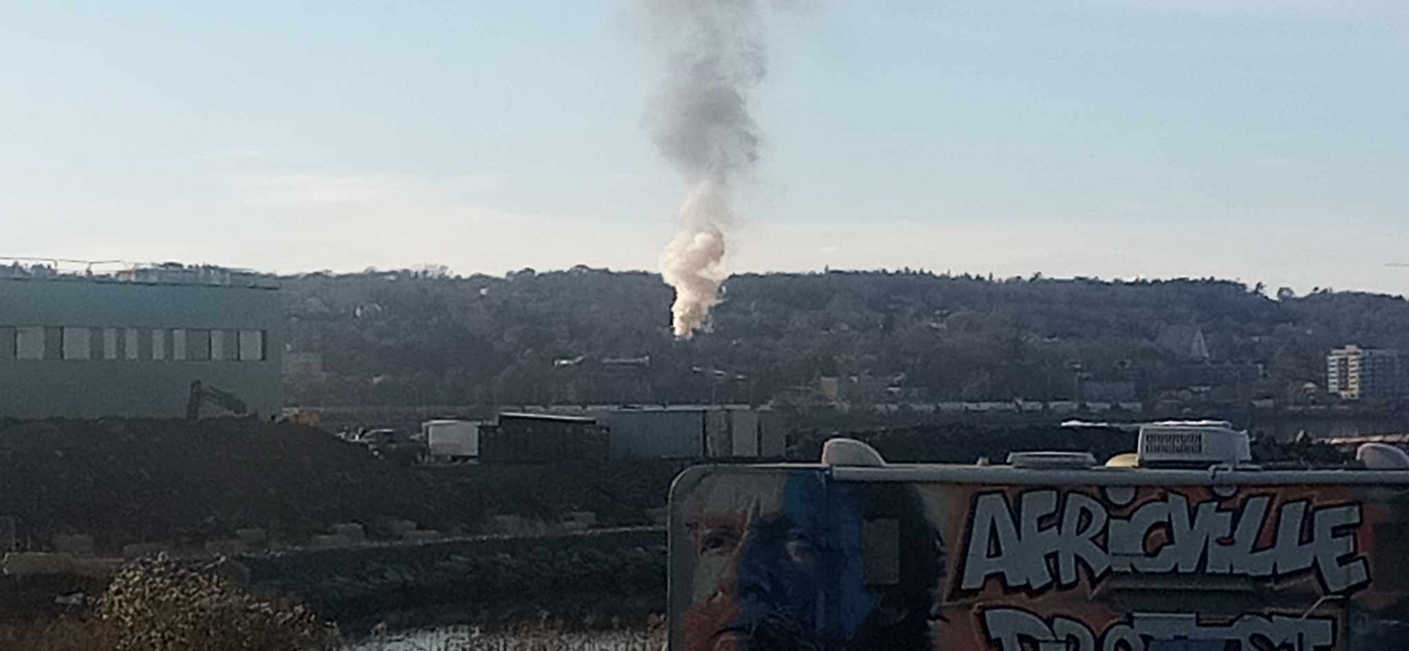 Shed fire in Halifax