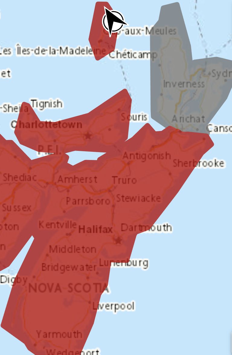 Wind warning in effect
