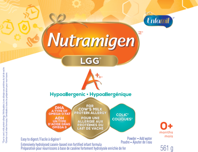 Enfamil brand Nutramigen A+ LGG Hypoallergenic (infant formula) recalled due to possible presence of Cronobacter sakazakii