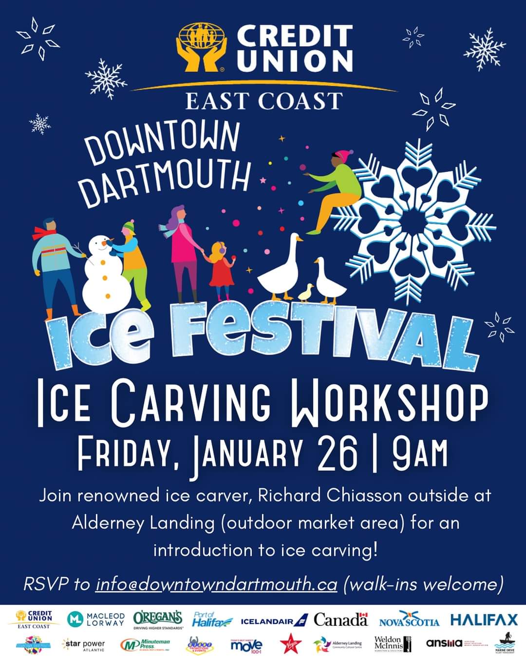 Join us for an Ice Carving Workshop with renowned carver, Richard Chiasson