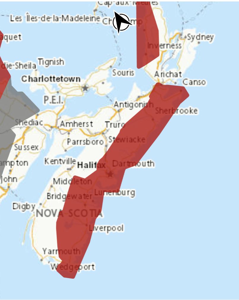 Rainfall warning in effect