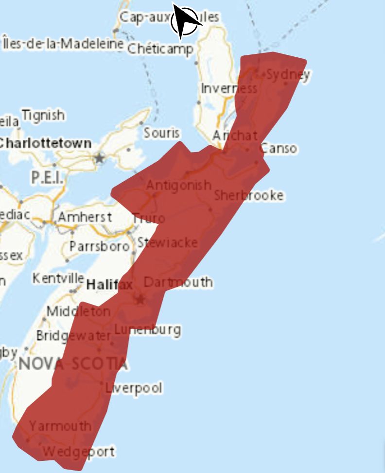 Snowfall warning in effect