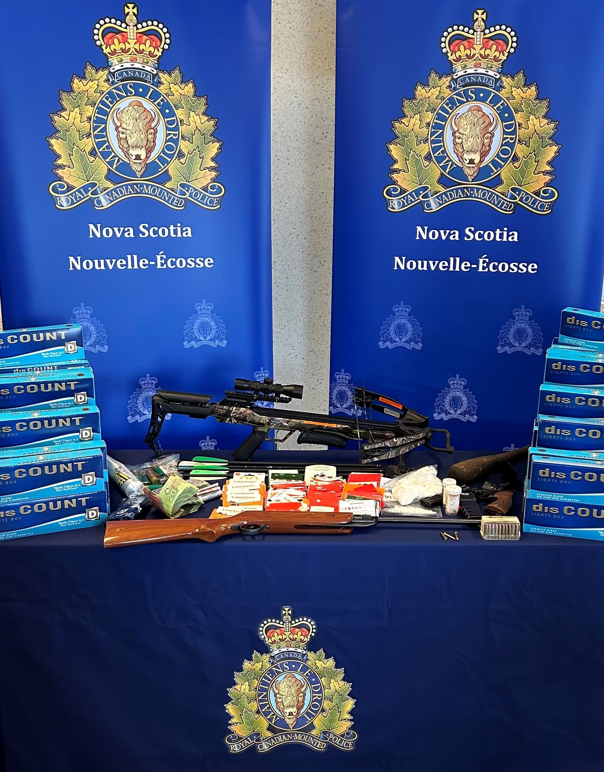 Halifax District RCMP arrest a man for drug and weapon offences